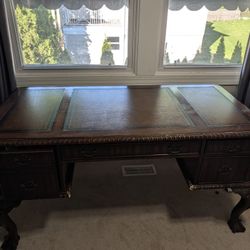 Ornate Wooden Office Desk