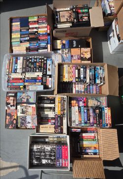 450 VHS Tape Movies TV Many Genres