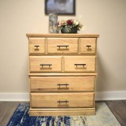 Beautifully Refurbished Rustic Oak Dresser – One of a Kind