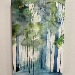 Certificate of Authenticity! "Green Grove" by Christine Lindstrom of Marmont Hill 12"x18"***NEW***