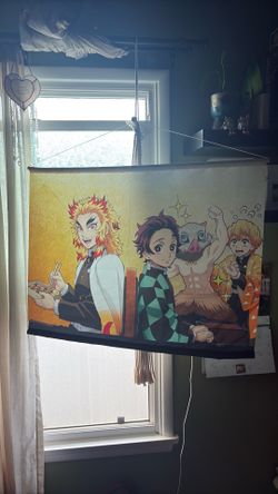 Demon slayer fabric poster