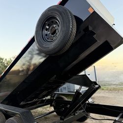 New 14ft Long Scissor Lift Hydraulic Dump Trailer fully Loaded 💠