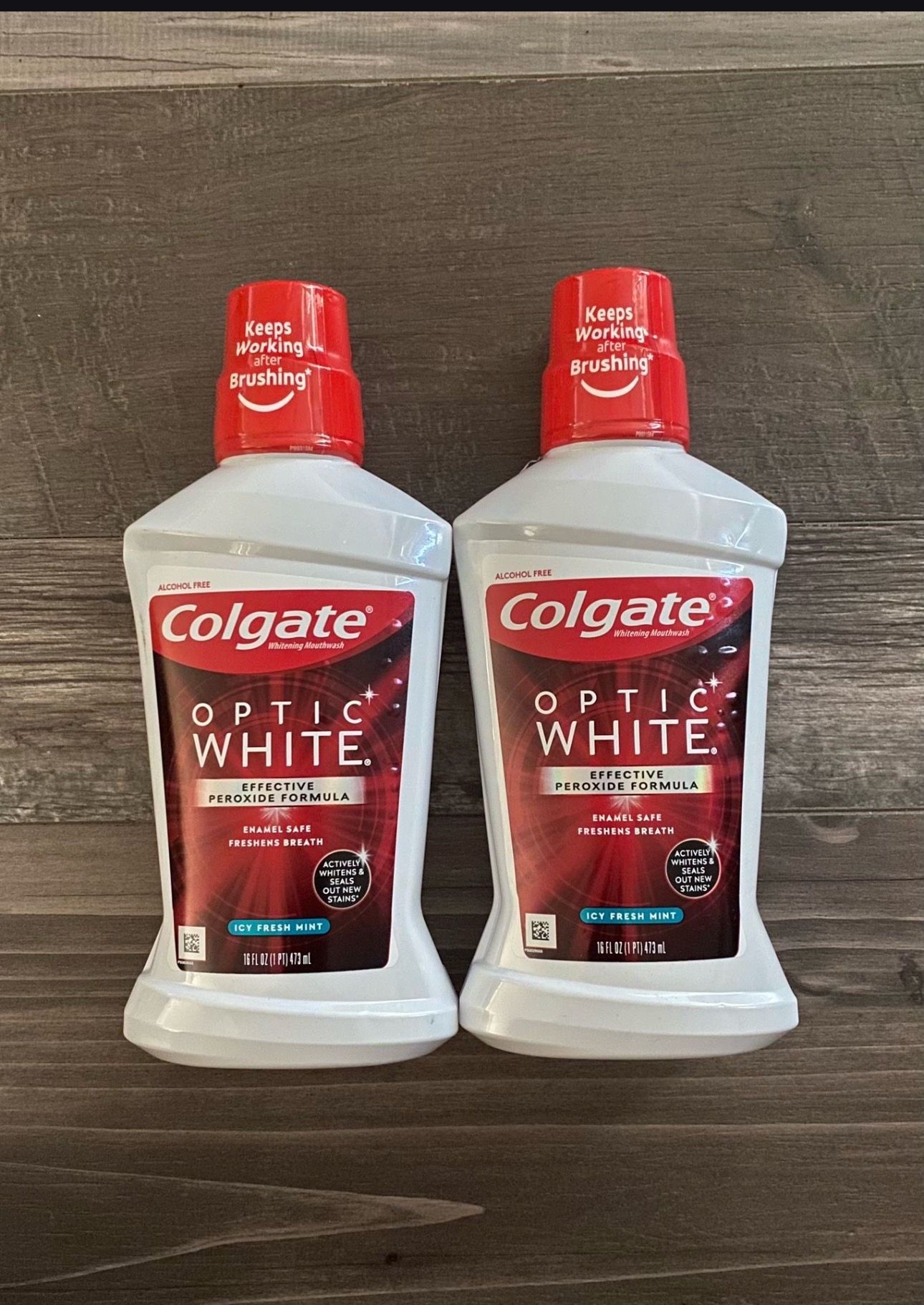 Colgate Optic White Icy Fresh Mint Mouthwash 16 Fl Oz $3 Each