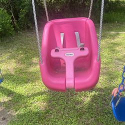 Pink Baby Swing