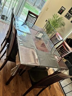 Red Wood Table