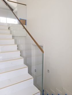 Glass stairs in all the measures