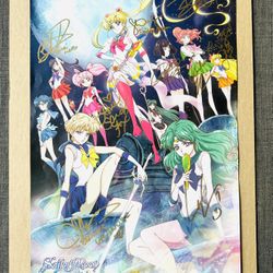 Anime Expo 2018 AX Sailor Moon Complete Cast SIGNED Poster