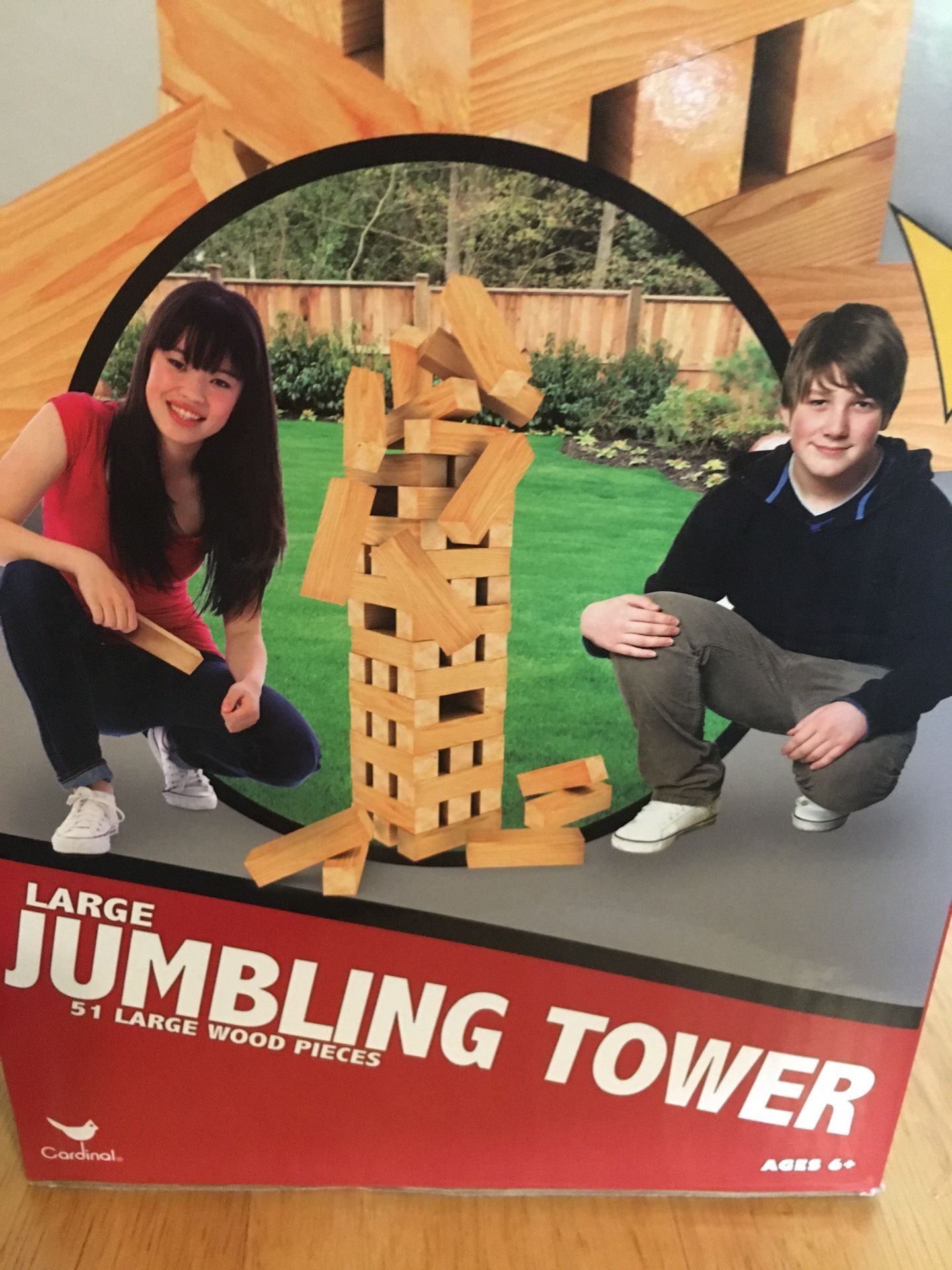 Large Jumble Jenga Wood Set 51PCS Brand New