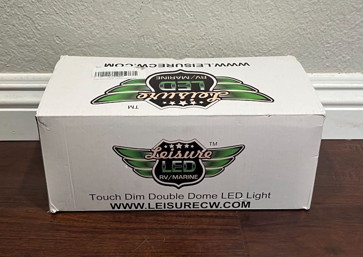 Leisure RV-Marine Touch Dim Double Dome LED Light 5-Pack