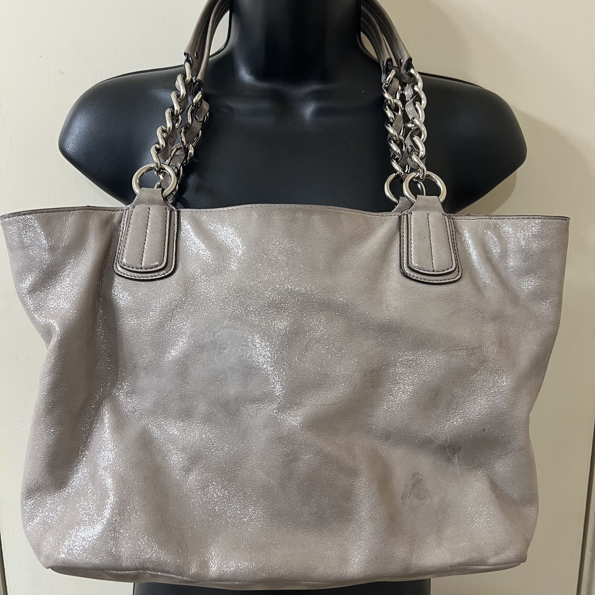 Coach 18694 Chelsea East West Platinum Tote Bag