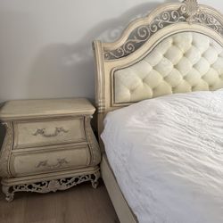 King Size Bed And Nightstand 