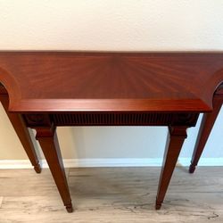 Bombay Sofa/Entry Table w/ Drawer- Cherry and Mahogany- New Cond.