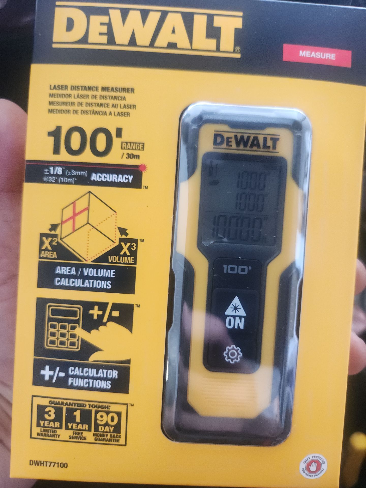 DeWalt 100' Laser Distance Measurement Tool