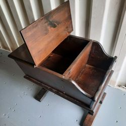 Antique bread box furniture - $55