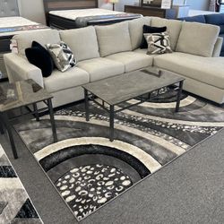 Grey Sectional W/ Pillows