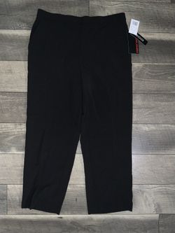 Briggs New York Womens Pull on Dress Pant Hidden Elastic 14 Short