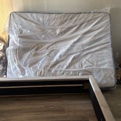 Queen Size Mattress + Bed Frame