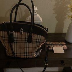 Burberry Handbag And Burberry Wallet