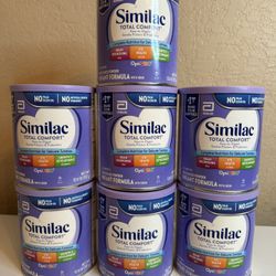7 Cans - Similac TOTAL COMFORT OptiGRO Milk Based Infant Formula 12.5 oz 06/2026
