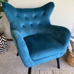 MCM Style Velvet Chair