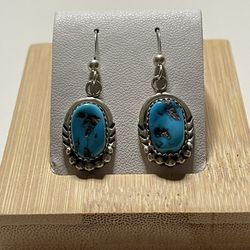 Navajo Turquoise Hook Earrings