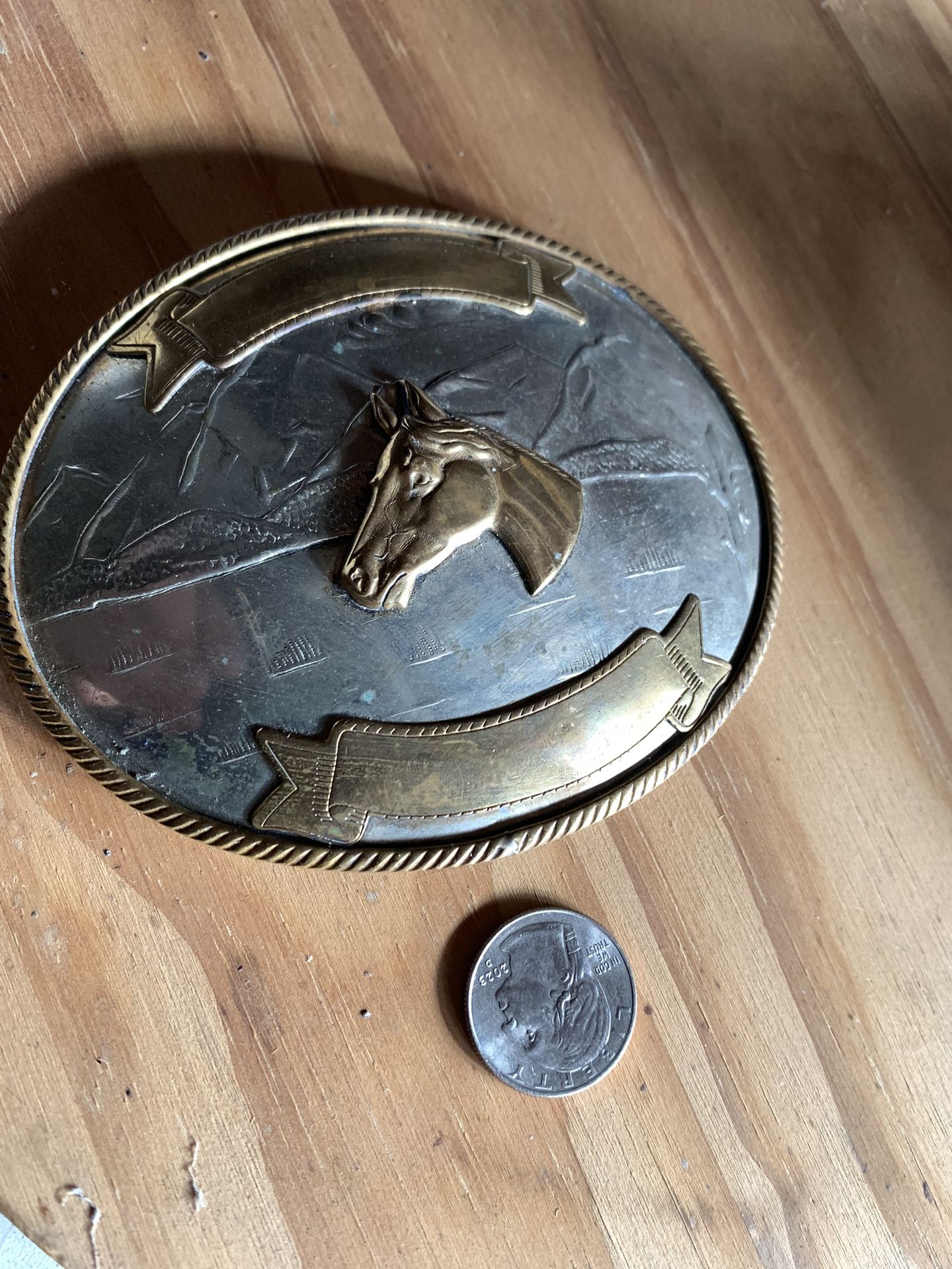 Belt buckle Horse German silver villa Fajo