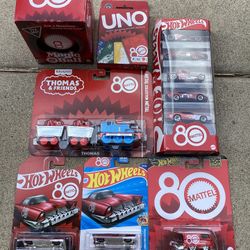 7 New Sealed Mattel 80 Anniversary  Mixed Toys (Valencia) $35