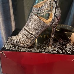 New Faux Snake Skin Heels 
