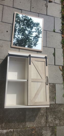 Gabinete Y Espejo De Baño