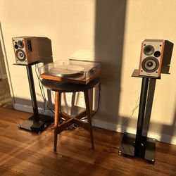 Project Record Player, Amp, Edifer Speakers & Stands