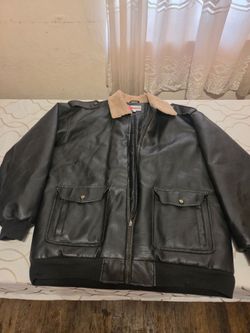 Black Faux Leather  Jacket