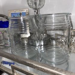 Clear Decorative Jar Vases