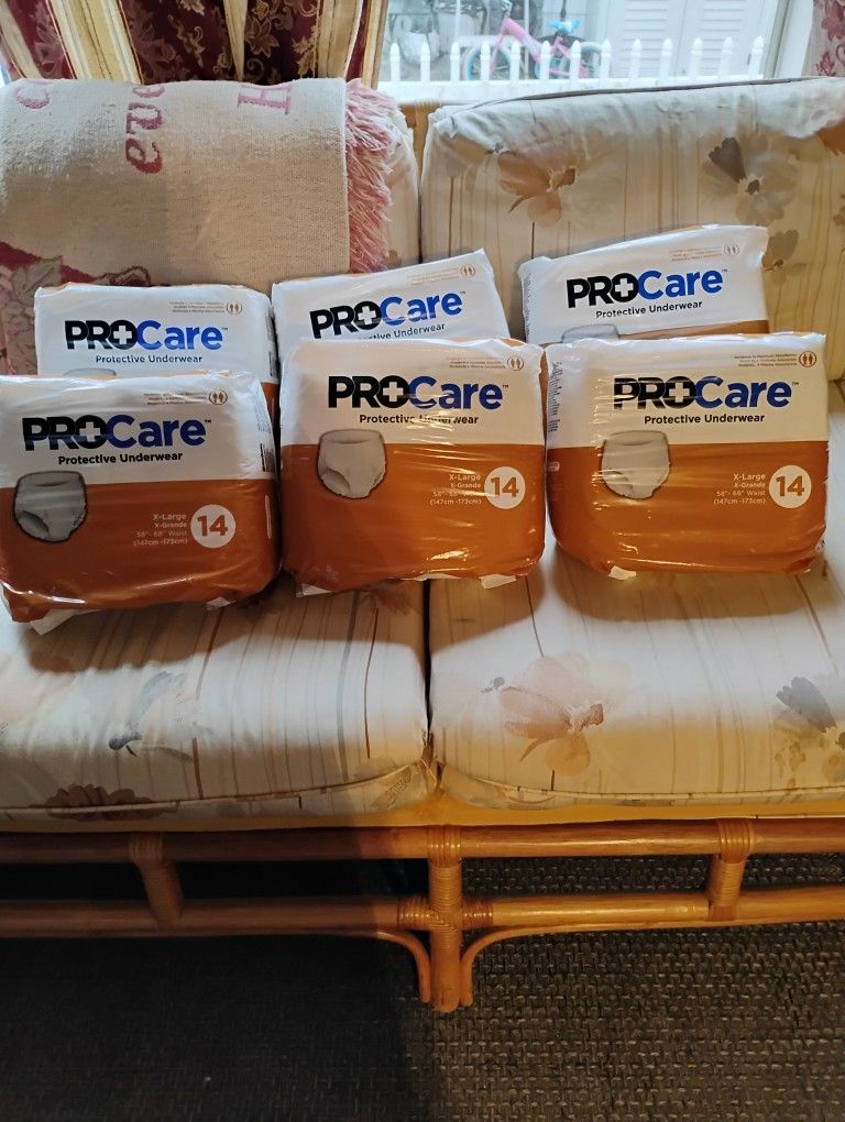 Pampers for adults, Size Large. $8.00 each.