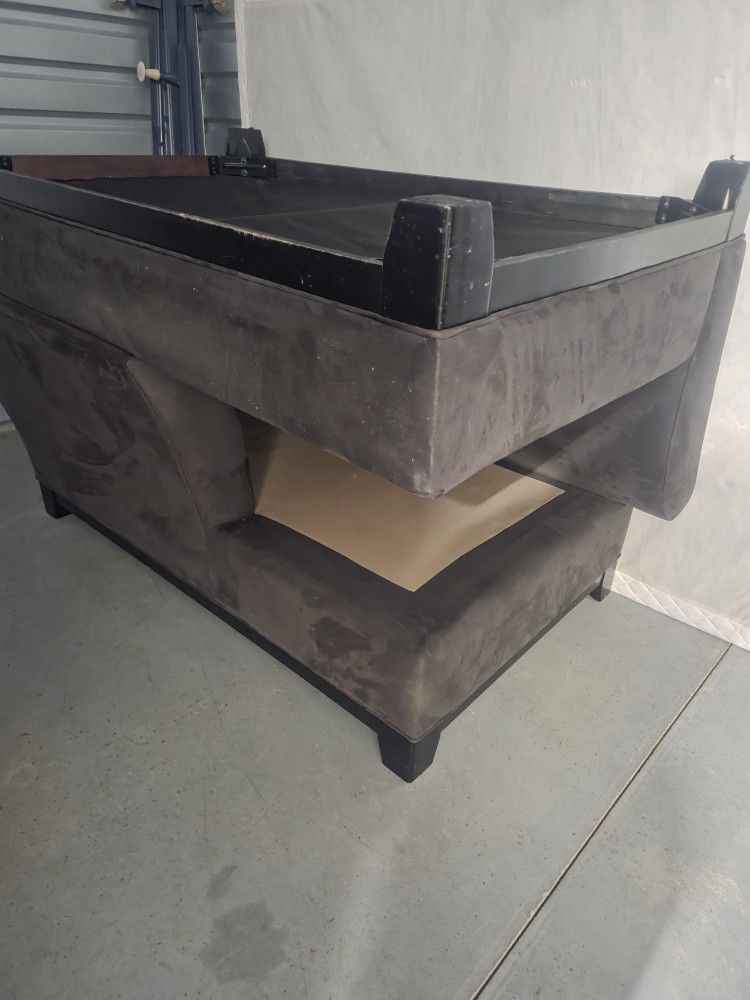 3 Piece Sectional With Chaise Lounge Dark Grey