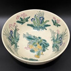 LACMA 2001 Museum Of Art 10-inch 3Qt Floral Bowl Decor 