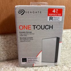 Seagate One Touch Externe Festplatte HDD 4TB 2,5 USB 3.0 Silber Model Srdovn3