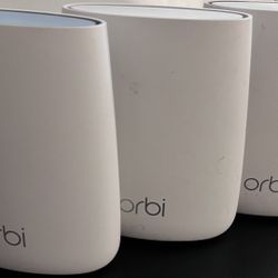 Netgear Orbi Mesh WiFi Router And Two Satellites 