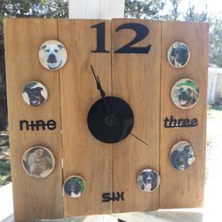 Custom Personalized Pallet Clock