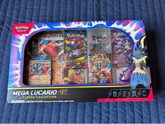 New Pokémon TCG Mega Lucario EX Figure Collection box set