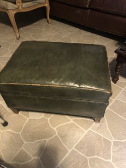 Leather Ottoman
