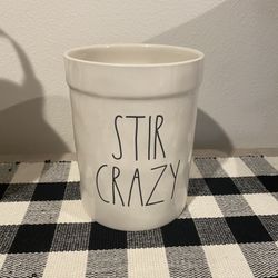 Rae Dunn “Stir crazy” Utencil Holder
