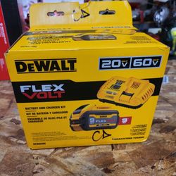 DEWALT 20V/ 60V BATTERY 9.0 AH AND FAST CHARGER $285