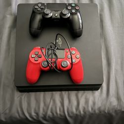 PS4. Two Controllers, HDMI And Power Cord 