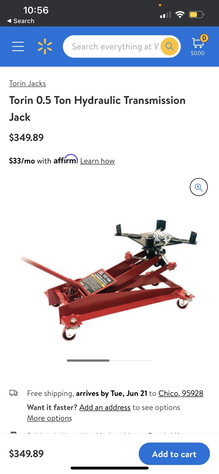 Transmission Jack .5 Ton