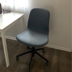Turquoise Chair On Wheels