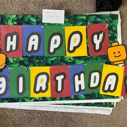 Blocks Birthday Banner