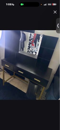 black vanity