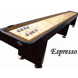 Shuffleboard Table "The Standard" 16 Foot, Espresso or Black  