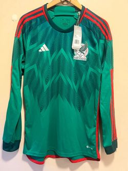 adidas 2022 Mexico Long Sleeve Home Jersey FIFA World Cup, Size M