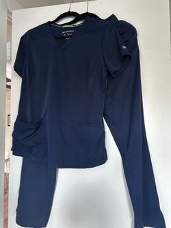 Navy Blue Scrub Top Size S, Pants Size S-P